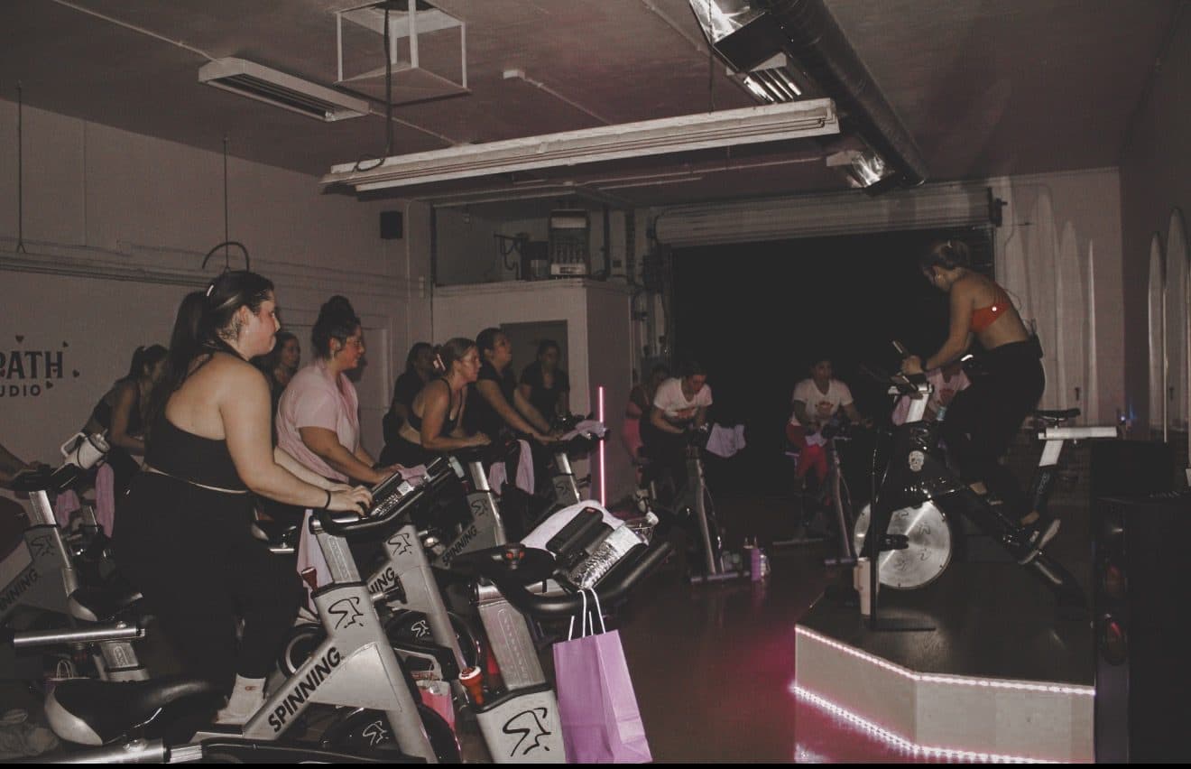 Cycle studio content shoot
